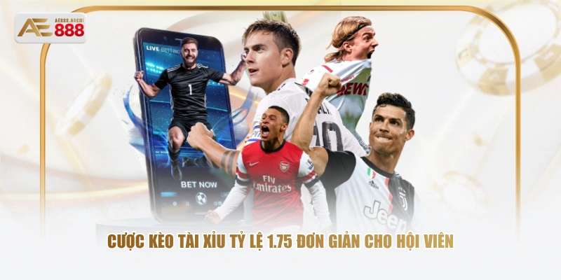 Cược kèo Tài Xỉu tỷ lệ 1.75 đơn giản cho hội viên
